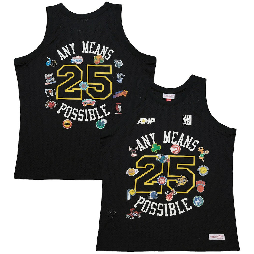 Mitchell & Ness - x NBA x AMP Mesh Tank Top - Black
