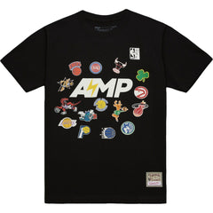 Mitchell & Ness - x NBA x AMP T-Shirt - Black