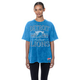 Detroit Lions New Era Women's Throwback Oversized T-Shirt Blue - NFL