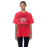 Kansas City Chiefs New Era Women's Throwback Oversized T-Shirt Red - NFL