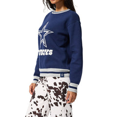 Dallas Cowboys Terez Unisex Logo Crew Neck Sweater Navy - NFL