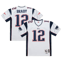 Tom Brady New England Patriots 2000 Authentic Jersey White - Mitchell & Ness