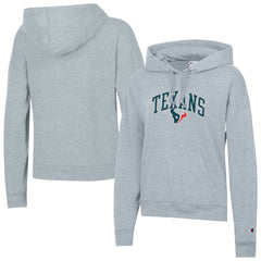 Houston Texans Champion Women's Powerblend Hoodie Heather Gray - NFL
