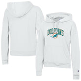 Miami Dolphins Champion Women's Powerblend Hoodie White - NFL