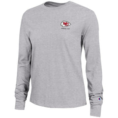Kansas City Chiefs Champion Women's Core Long-Sleeve T-Shirt Heather Gray - NFL