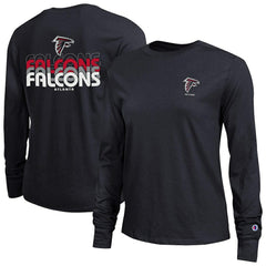 Atlanta Falcons Champion Women's Core Long-Sleeve T-Shirt Black - NFL