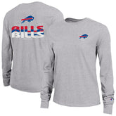 Buffalo Bills Champion Women's Core Long-Sleeve T-Shirt Heather Gray - NFL