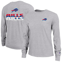 Buffalo Bills Champion Women's Core Long-Sleeve T-Shirt Heather Gray - NFL