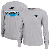 Carolina Panthers Champion Women's Core Long-Sleeve T-Shirt Heather Gray - NFL