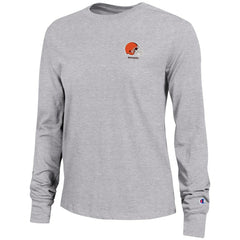Cleveland Browns Champion Women's Core Long-Sleeve T-Shirt Heather Gray - NFL
