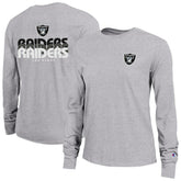 Las Vegas Raiders Champion Women's Core Long-Sleeve T-Shirt Heather Gray - NFL