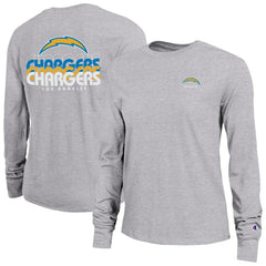 Los Angeles Chargers Champion Women's Core Long-Sleeve T-Shirt Heather Gray - NFL
