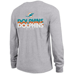 Miami Dolphins Champion Women's Core Long-Sleeve T-Shirt Heather Gray - NFL