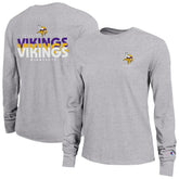 Minnesota Vikings Champion Women's Core Long-Sleeve T-Shirt Heather Gray - NFL