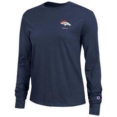 Denver Broncos Champion Women's Core Long-Sleeve T-Shirt Navy - NFL