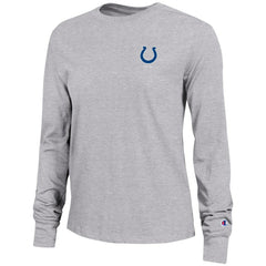 Indianapolis Colts Champion Women's Core Long-Sleeve T-Shirt Heather Gray - NFL