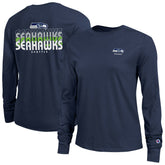 Seattle Seahawks Champion Women's Core Long-Sleeve T-Shirt College Navy - NFL