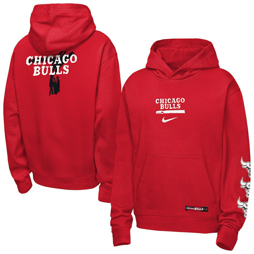 Nike - Chicago Bulls Youth Courtside Club Premiere Hoodie - Red