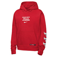 Nike - Chicago Bulls Youth Courtside Club Premiere Hoodie - Red