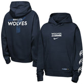 Nike - Minnesota Timberwolves Youth Courtside Club Premiere Hoodie - Navy