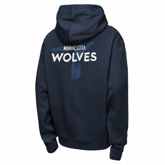 Nike - Minnesota Timberwolves Youth Courtside Club Premiere Hoodie - Navy