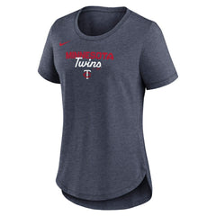 Minnesota Twins Nike Women's Arched Tri-Blend T-Shirt Clearance