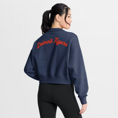 Detroit Tigers Nike Women's Primetime Phoenix Fleece Half-Zip Sweatshirt Lifestyle