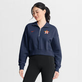 Houston Astros Nike Women's Primetime Phoenix Fleece Half-Zip Sweatshirt for sale
