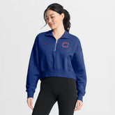 Chicago Cubs Nike Women's Primetime Phoenix Fleece Half-Zip Sweatshirt for sale