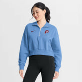 Philadelphia Phillies Nike Women's Primetime Phoenix Fleece Half-Zip Sweatshirt Sale