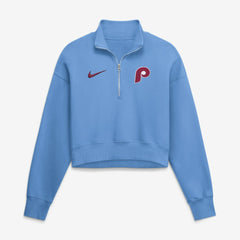 Philadelphia Phillies Nike Women's Primetime Phoenix Fleece Half-Zip Sweatshirt Sale