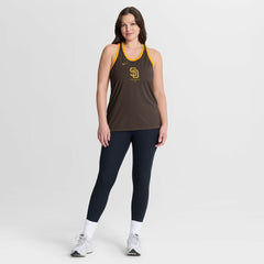 San Diego Padres Nike Women's Tri-Blend Dri-FIT Racerback Tank Top Sale