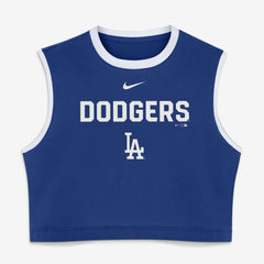 Los Angeles Dodgers Nike Women's Primetime Loose Dri-FIT Cropped Tank Top Sale
