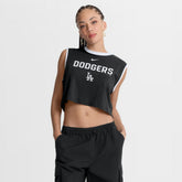 Los Angeles Dodgers Nike Women's Primetime Loose Dri-FIT Cropped Tank Top On Sale