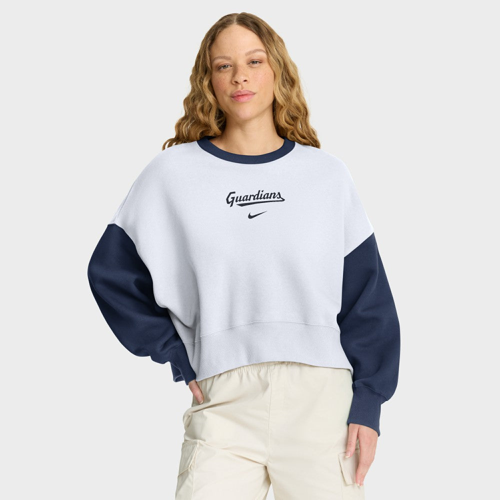 Cleveland Guardians Nike Women's Oversized High Hip Fleece Sweatshirt On Sale