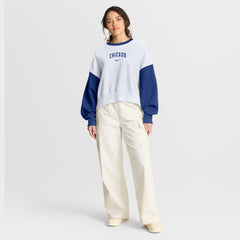 Chicago Cubs Nike Women's Oversized High Hip Fleece Sweatshirt Lifestyle