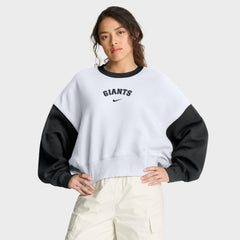 San Francisco Giants Nike Women's Oversized High Hip Fleece Sweatshirt On Sale