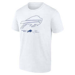 Josh Allen Buffalo Bills Tonal Name & Number T-Shirt White - NFL