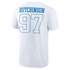 Aidan Hutchinson Detroit Lions Tonal Name & Number T-Shirt White - NFL