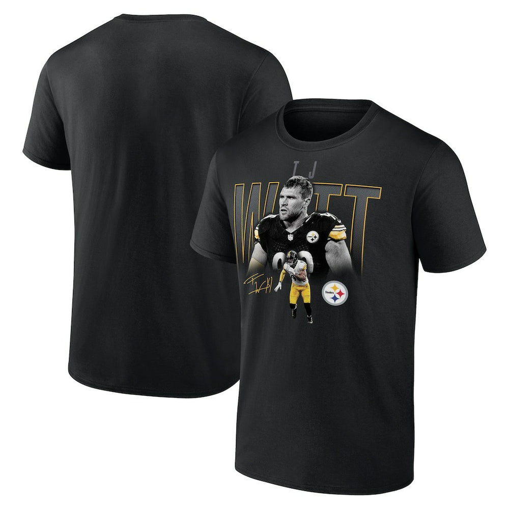 T.J. Watt Pittsburgh Steelers Humble Shadow Player T-Shirt Black - NFL