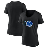 NBA - Orlando Magic Women's Essential V-Neck T-Shirt - Black
