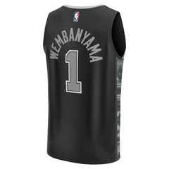 Fanatics - Victor Wembanyama San Antonio Spurs Fast Break Replica Player Jersey - Statement Edition - Black