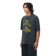 NBA - Golden State Warriors Unisex Miracle Academy x NBA Collection Vintage Boxy T-shirt - Heather Black