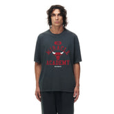NBA - Chicago Bulls Unisex Miracle Academy x NBA Collection Vintage Boxy T-shirt - Heather Black