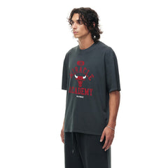 NBA - Chicago Bulls Unisex Miracle Academy x NBA Collection Vintage Boxy T-shirt - Heather Black