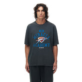 NBA - Oklahoma City Thunder Unisex Miracle Academy x NBA Collection Vintage Boxy T-shirt - Heather Black