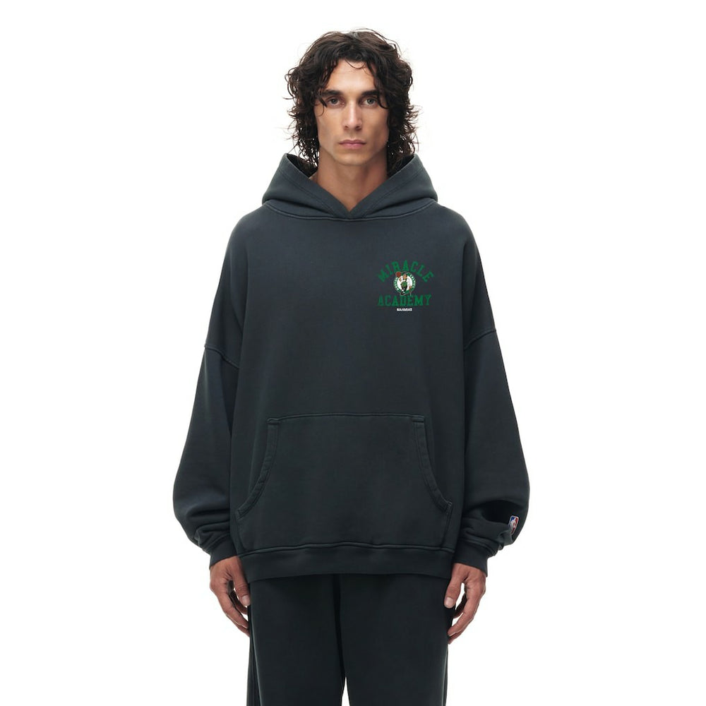NBA - Boston Celtics Unisex Miracle Academy x NBA Collection Vintage Sunfade Hoodie - Heather Black