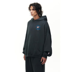 NBA - Oklahoma City Thunder Unisex Miracle Academy x NBA Collection Vintage Sunfade Hoodie - Heather Black