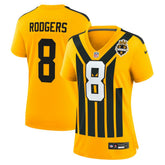 Aaron Rodgers Pittsburgh Steelers Women's Alternate 1933 Throwback Game Jersey Gold - Nike