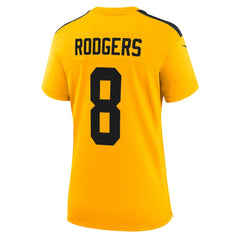 Aaron Rodgers Pittsburgh Steelers Women's Alternate 1933 Throwback Game Jersey Gold - Nike